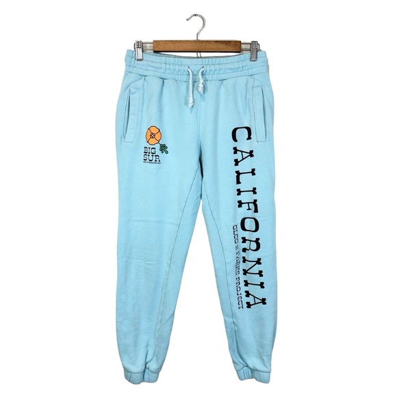 Parks Project x GLCO Big Sur Fleece Graphic Sweatpants Light Blue, Size XS - Picture 2 of 13